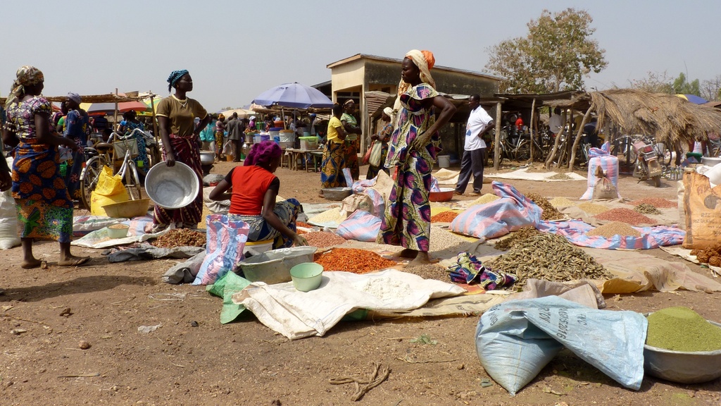 WARANGO-39.JPG - Vente de céréales au marché de NANDOHA